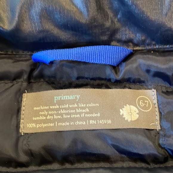 Navy puffer vest - Picture 2 of 2